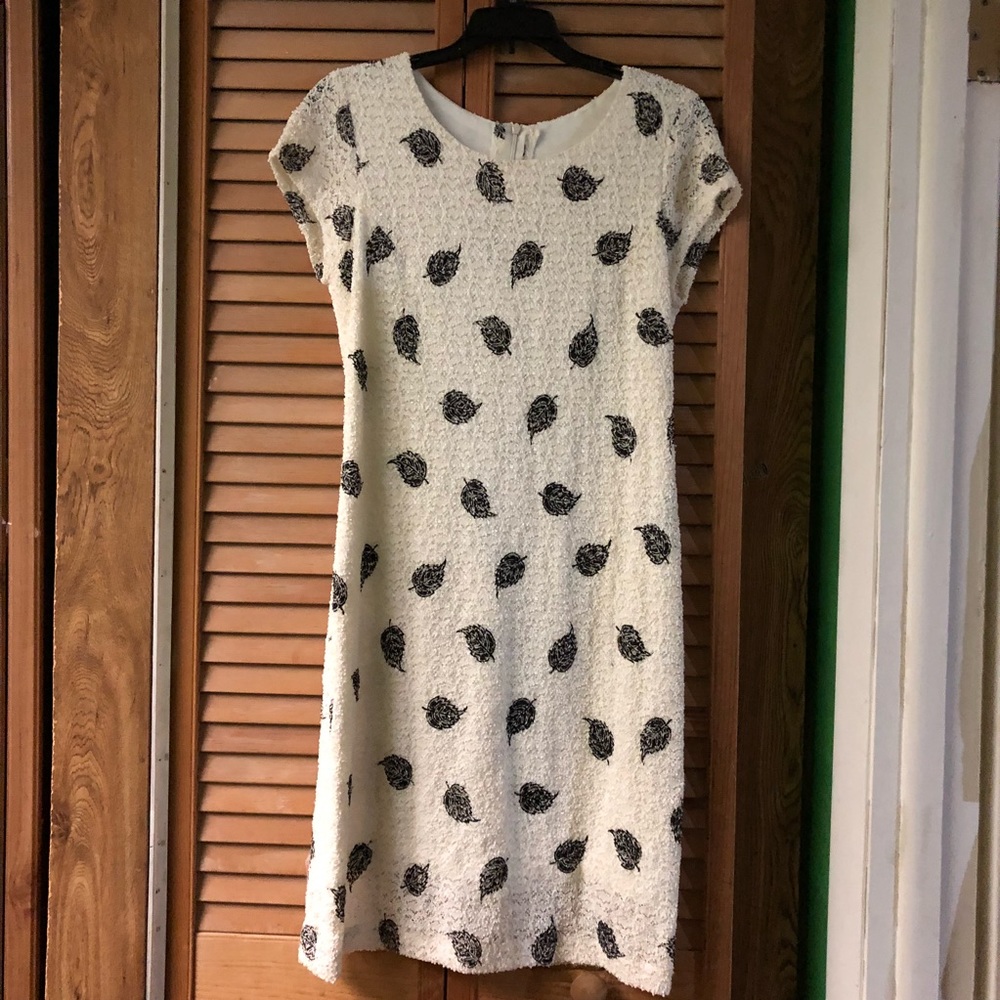 White dress with interesting lace size small